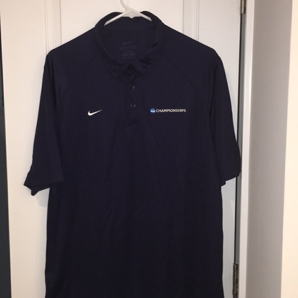 Nike Dri Fit NCAA Championships Golf Polo shirt M